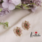 Simple Marquise Kemp Stone Ear Studs E638
