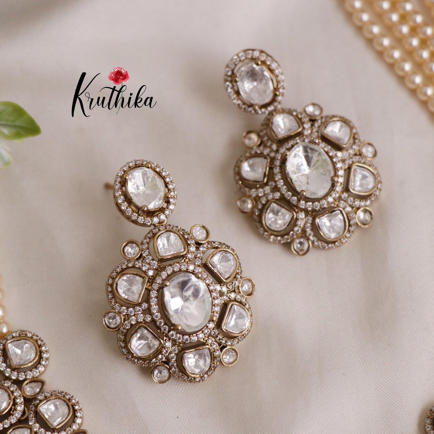 Royal Moissanite Victorian Pearls Choker NC2174