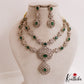 Stunning AD Teardrop Motifs Victorian Necklace NC2791