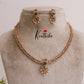 Beautiful AD Peacock Design Necklace with Changeable Stones NC2030