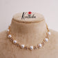 Simple CZ Floral Pearl Necklace NC2268
