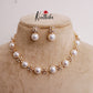 Simple CZ Floral Pearl Necklace NC2268