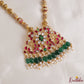 Elegant Jadau Pendant Black Bread Necklace NC3318