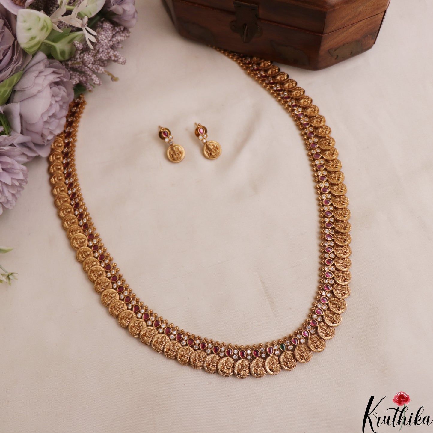 Traditional Antique Lakshmi Kasu Haaram LH2115