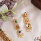 Premium Antique Nagas Lakshmi Motifs Temple Choker With Pearl Drops NC3178 (Available In 2 Colors)
