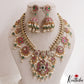Premium Peacock Floral Motifs Guttapoosalu Jadau Necklace NC3146