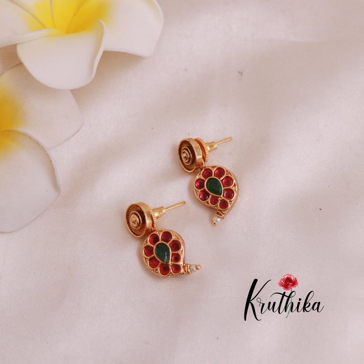 Elegant Two-in-one Reversible Kempu Necklace NC1869
