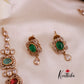 Simple CZ Navaratna uncut stones necklace NC1886