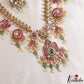Premium Peacock Floral Motifs Guttapoosalu Jadau Necklace NC3146