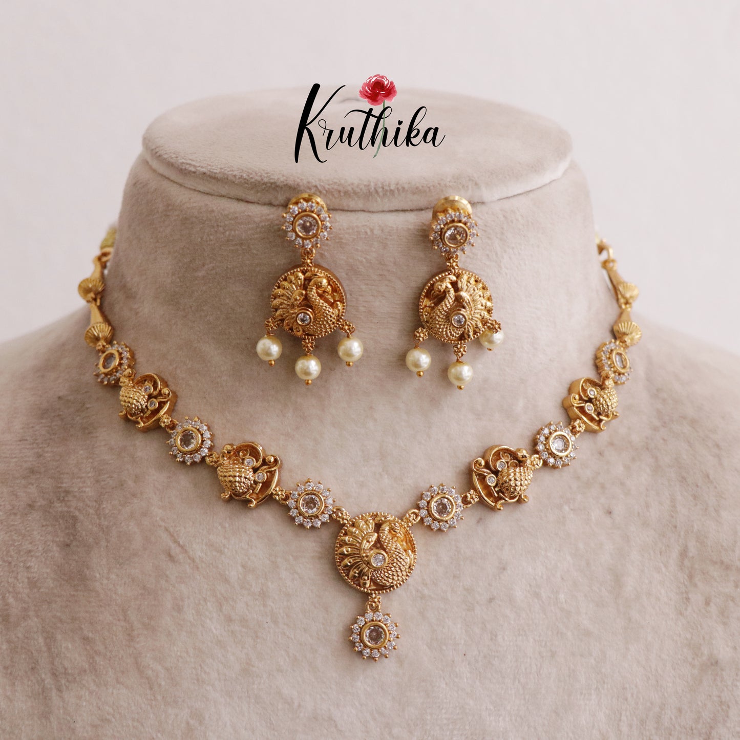 Trendy Peacock Design Necklace Sets NC2031