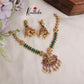 Beautiful AD Victorian Temple Lakshmi Pendant Necklace NC2179