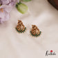Traditional Antique Lakshmi Motifs Jhumka With Bead Drops E966 (Available In 4 Colors)