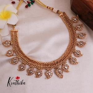 Elegant Two-in-one Reversible Kempu Necklace NC1869