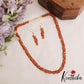 Pretty Gold-Tone Twist Bead Mala Set NC2914