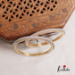 Elegant Diamond-Finish Gold-Tone Bangles B334 (Set Of 2 Bangles)