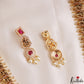 Premium Antique Nagas Lakshmi Motifs Temple Choker With Pearl Drops LH2183 (Available In 2 Colors)