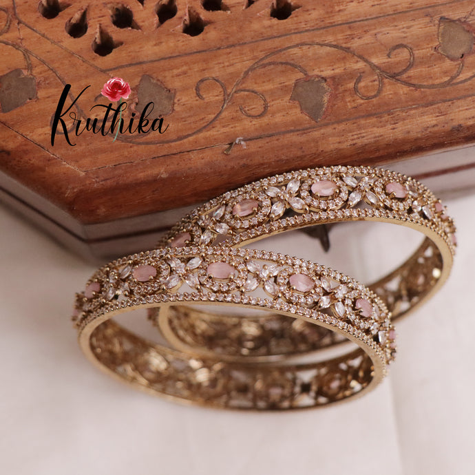 Beautiful Ad Victorian Bangles B196 (Available in 2 Colours)