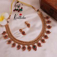 Elegant Two-in-one Reversible Kempu Necklace NC1869