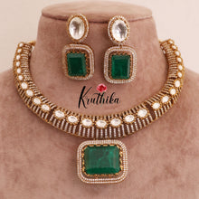 Elegant AD/Victorian Necklace-Green NC1755