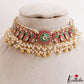 Classic Antique Jadau Peacock Chocker with Bead Drops NC2375 (Available In 2 Colors)