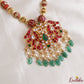 Elegant Jadau Pendant Black Thread Necklace NC3320
