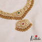 Traditional Antique Lakshmi Peacock Motifs AD Kasu Haaram LH2087