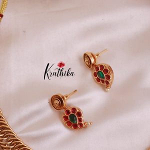 Elegant Two-in-one Reversible Kempu Necklace NC1869