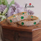 Elegance CZ Sparking Floral Designer Bangles B217 (Available in 2 Colours)