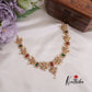 Elegant AD Stone Flower Necklace NC1933 (Available in 3 Colours)