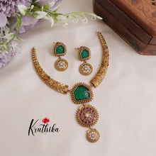 Beautiful  AD Victorian Hasli  Necklace Sets NC2019 (Available in 2 colours)