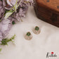 Simple CZ Floral Stud Earrings With Interchangeable Stones E1105