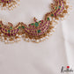 Classic Peacock Motifs Jadau Choker With Rice Pearl Drops NC3271