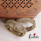Classic CZ Floral Kada Bangles B292 (Available in 2 Colours) (Set of 2 Bangles)