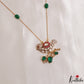 Pretty Sparrow Motifs Polki Pendant Chain NC3103 (Available In 3 Colors)