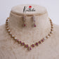 Simple Trendy AD Victorian Necklace NC2254 (Available in 2 Colours)