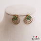 Simple CZ Floral Stud Earrings With Interchangeable Stones E1105