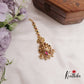 Classic Jadau Antique Lakshmi Maang Tikka With Pearl Drops MT297 (Available In 2 Colours)