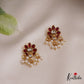 Classic Kemp Floral Motifs Earcuffs | Upper Earrings | Bugadi Earrings E1025 (Available In 4 Colors)