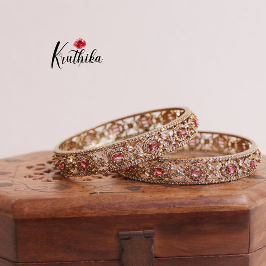 Beautiful Ad Victorian Bangles B196 (Available in 2 Colours)