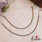 Simple Black Beaded Anklets A56