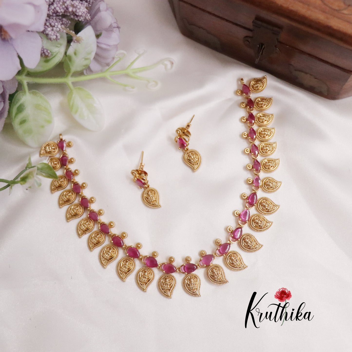 Trendy AD Manga Necklace NC2227 (Available in 3 Colours)