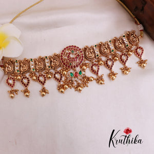Elegant Peacock Kempu Chocker NC1870 (Available in 2 Colours)