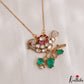 Pretty Sparrow Motifs Polki Pendant Chain NC3103 (Available In 3 Colors)