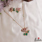 Pretty Sparrow Motifs Polki Pendant Chain NC3103 (Available In 3 Colors)