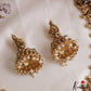 Premium Antique Nagas Lakshmi Peacock Motifs Jadau Necklace With Pearl Drops NC3142