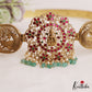 Gorgeous Antique Nagas Lakshmi Peacock Motifs Jadau Hip Belt With Green Bead Drops V358