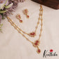 Sparkling Floral Motifs Multi Layered AD Victorian Necklace NC2902 (Available In 2 Colors)