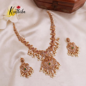 Gorgeous AD guttapoosalu necklace NC1880