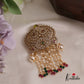 Classic AD Stone Floral With Pearl Drop Jada Billa With Pearl Strands J257