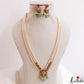 Pretty Multi Strand Pearl Chain With Kemp Floral Pendant LH2199